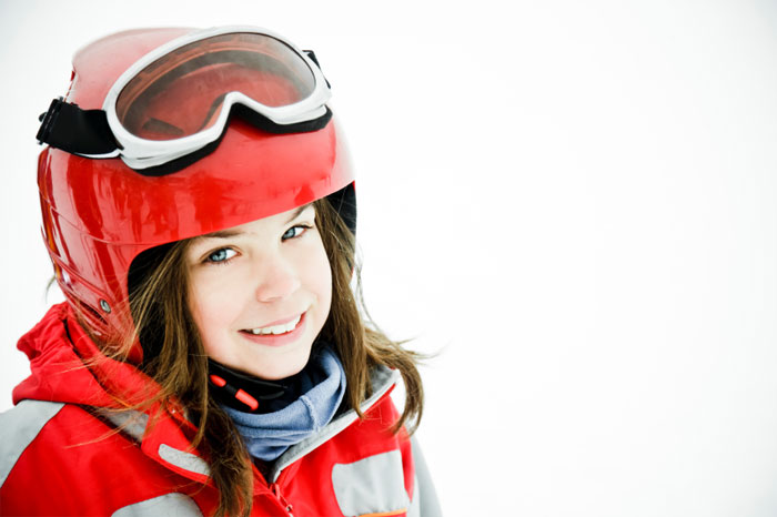 Djevojčica skijašica